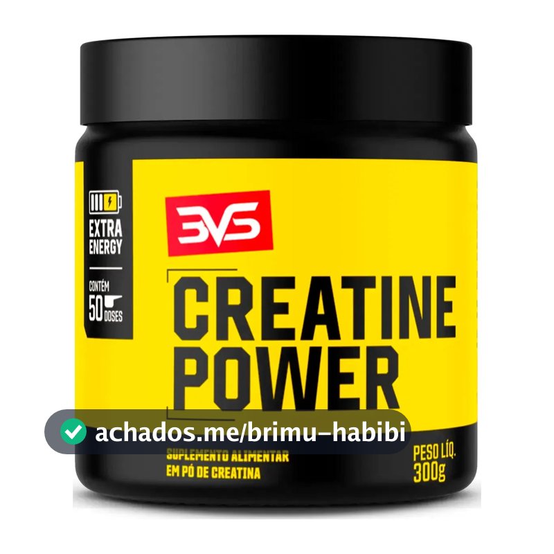 Creatina Monohidratada Power Extra Energy - 300g - 3VS Nutrition
