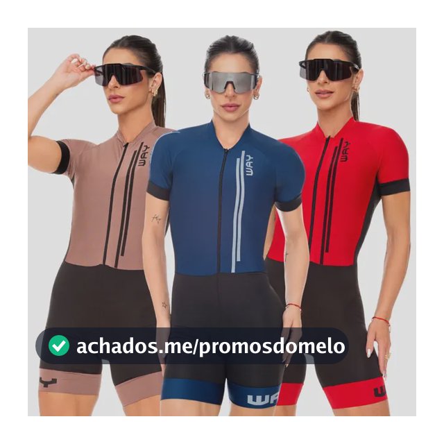 Macaquinho De Ciclismo Feminino Forro Em Gel Macacao Way Uv