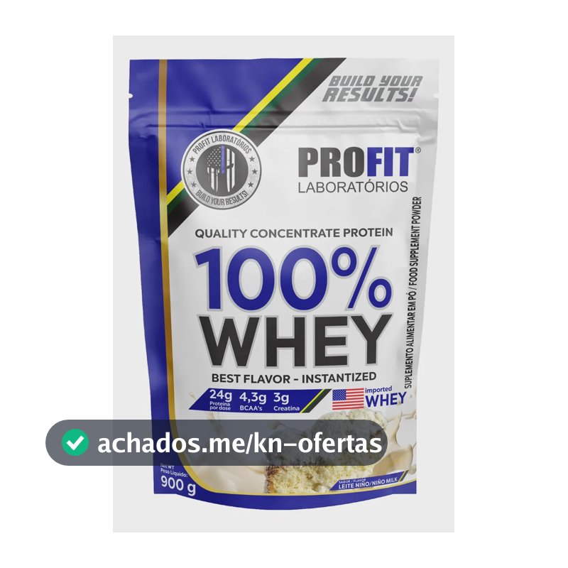 Whey protein Profit 100% Quality Concentrate em pó sabor Leite Niño x 900g