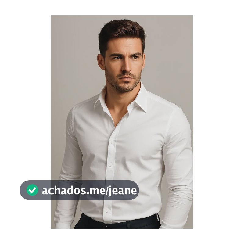 Camisa Social Masculina Slim Fit Luxo Pronta Entrega Branco Liso M
