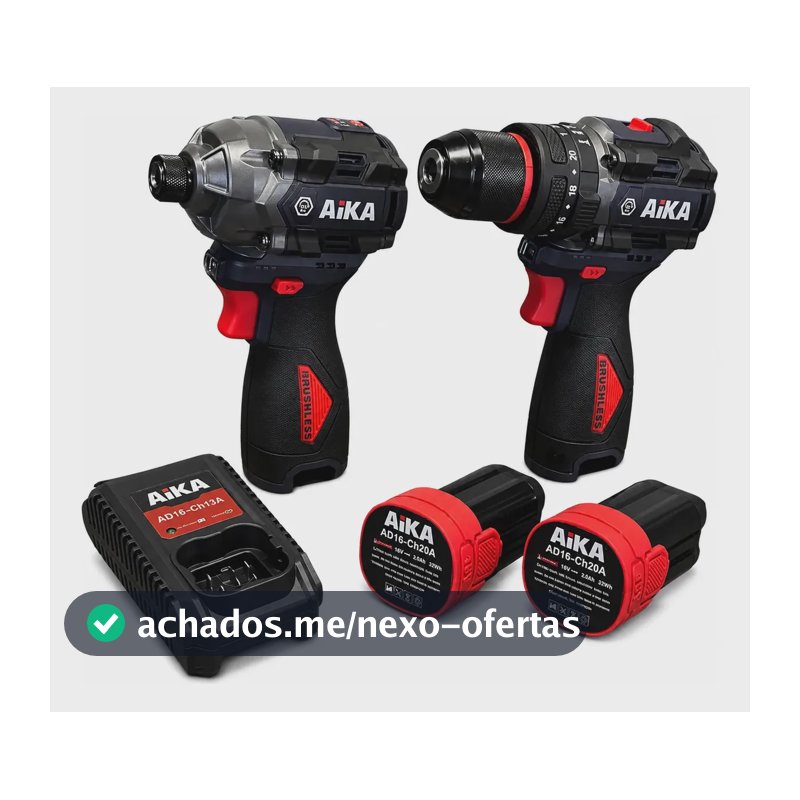 Kit De Parafusadeiras Aika Dr10a + W150b Com Acessórios