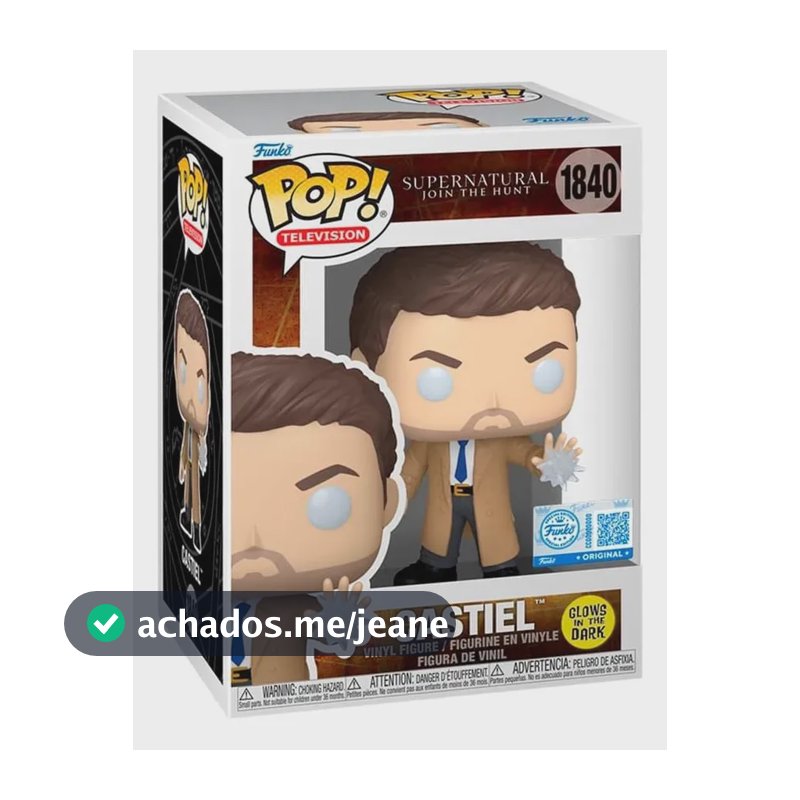 Boneco Funko Pop! Supernatural - Castiel (glow)
