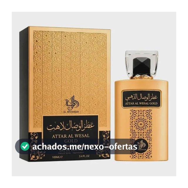 Perfume Árabe Attar Al Wesal Gold Edp Masculino 100ml Com Nf