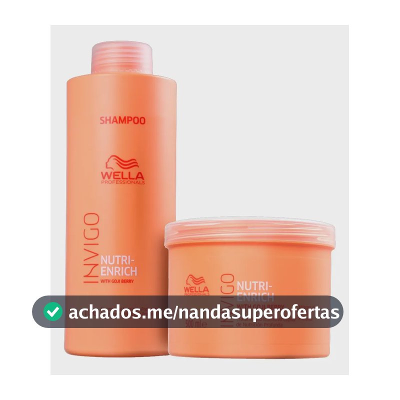 Wella Professionals Invigo Nutri Enrich Kit Shampoo 1000ml + Máscara 500ml