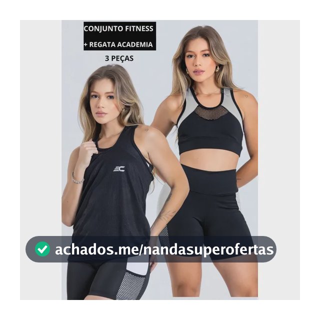 Conjunto Fitness Feminino + Camiseta Brinde Roupa Academia