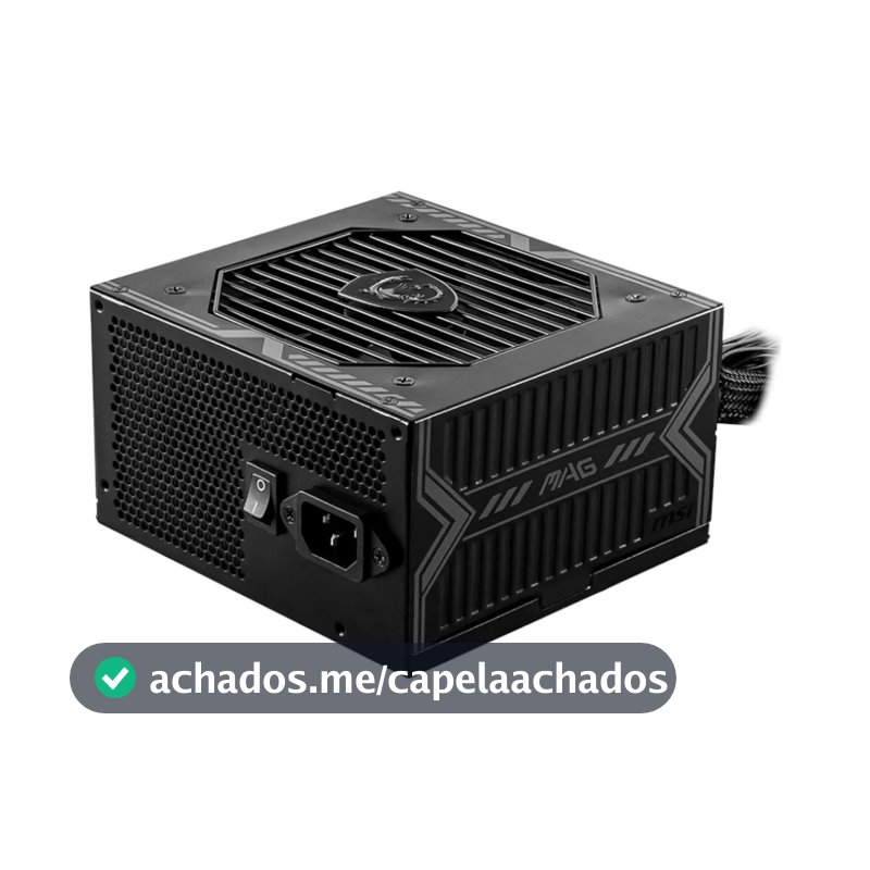Fonte De Alimentação Para Pc Msi 80 Plus Bronze 650w Preto