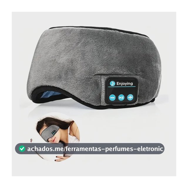 Máscara Bluetooth Para Dormir Tapa Olho Com Fone Embutido Multicolorido