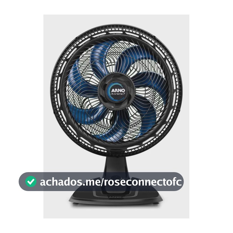 Ventilador Mesa Arno X-treme 7 VE70 40 cm Preta Azul