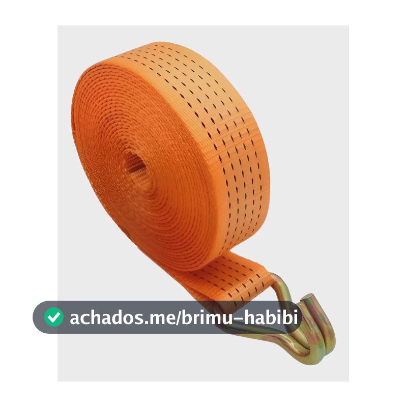 Cinta Amarração De Carga 5 Toneladas 9 Mt Fita Caminhão Laranja