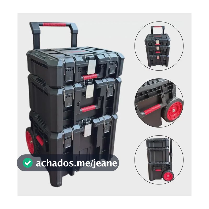 Caixa Para Ferramentas 3 Em 1 Modular Ka4236 Kress Cor