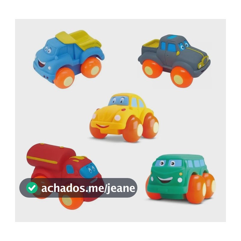 Brinquedo Carrinhos Soft Cars Mordedor Para Bebe Divertoys