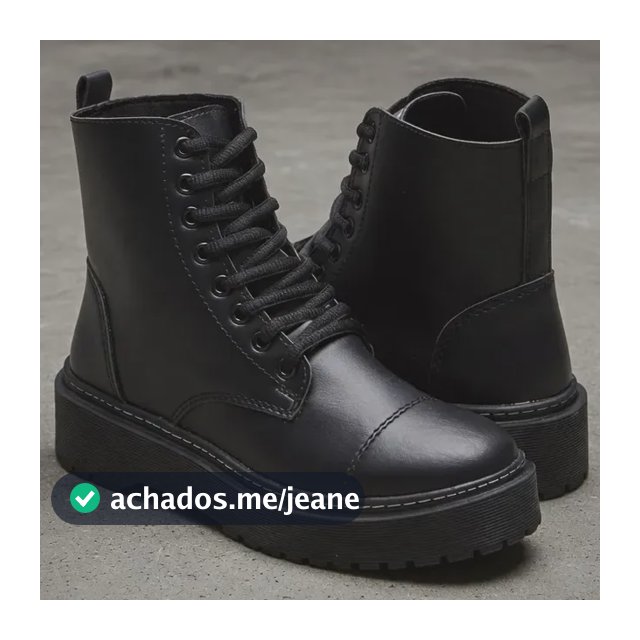 Bota Feminina Coturno Tratorado Plataforma Moda Conforto