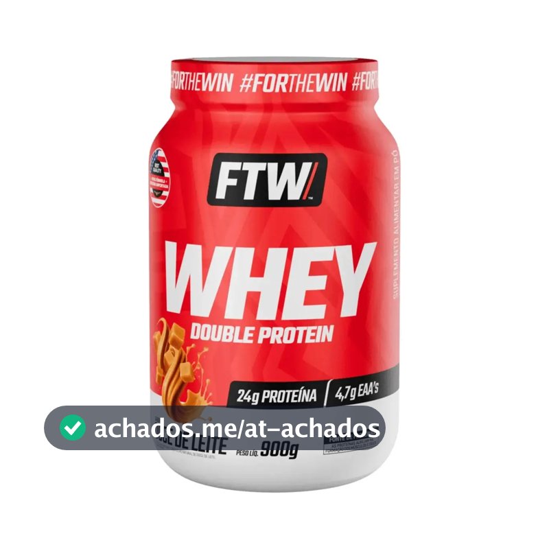 Whey Double Protein 900g Sabor Doce De Leite - FTW