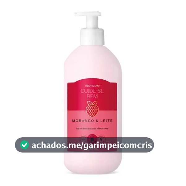 Hidratante Cuide-se Bem Morango E Leite 400ml O Boticário