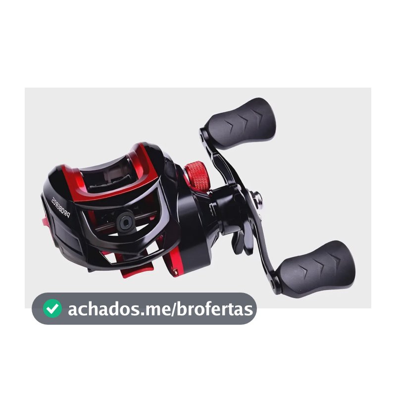 Carretilha Molinete De Pesca Sports - Relação De Recúo 7.2:1 Vermelho Esquerdo