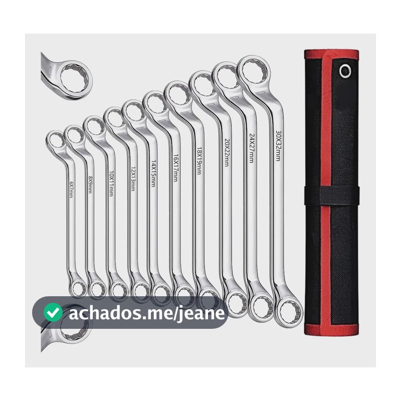 10un Jogo De Chave Estrela Profissional Cromada 6-32mm Chaves 10pcs 6 A 32mm