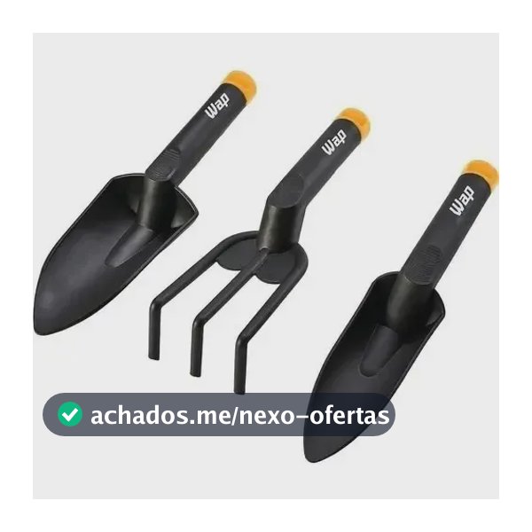 Conjunto De Jardinagem Manual Wap Gkjm01 Kit 3 Peças