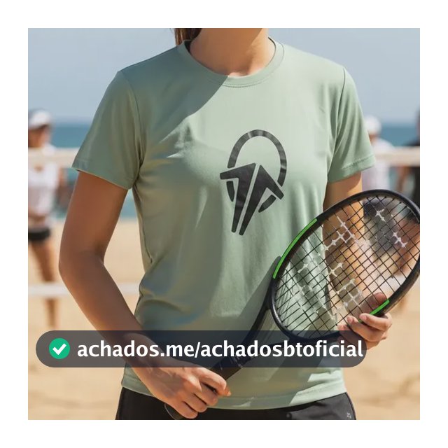 Camiseta Total Beach Tennis Training Feminina Verde Uv50+