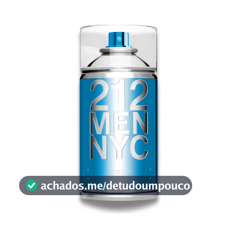 Body Spray Carolina Herrera 212 Men NYC Body Fragrance 250 ml