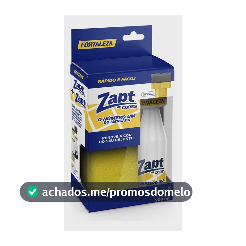 Tinta para Rejunte Fortaleza Zapt Branco 200 ML para Revestimentos