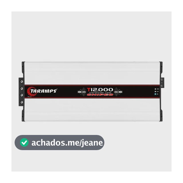 Barra Taramps T 12000 Chipeo 1 Canal Amplificador 12.000 Rms