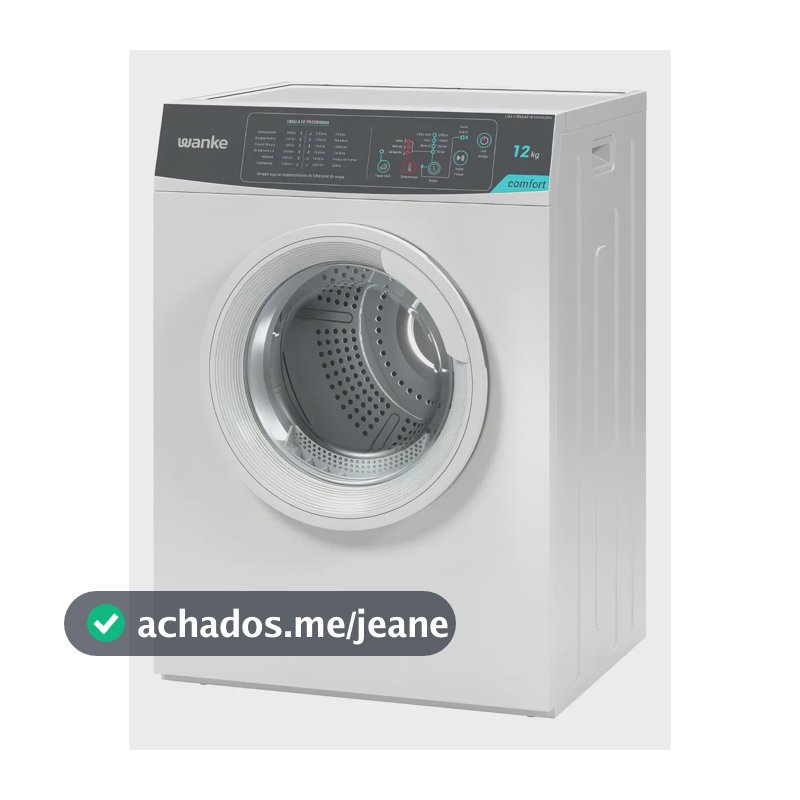 Secadora de Roupas 12kg Wanke Comfort 12 Programas Branca SWSA120P