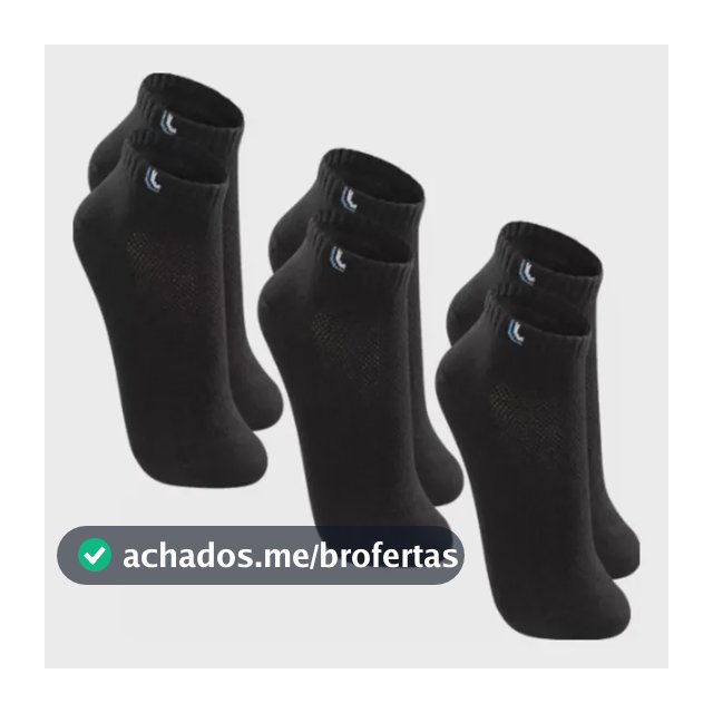 Kit 3 Pares De Meia Cano Curto Lupo Com Ventilação