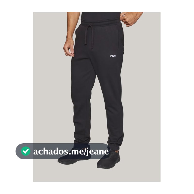 Calca Masculina Classic Winter B Fila Preto Lisa M