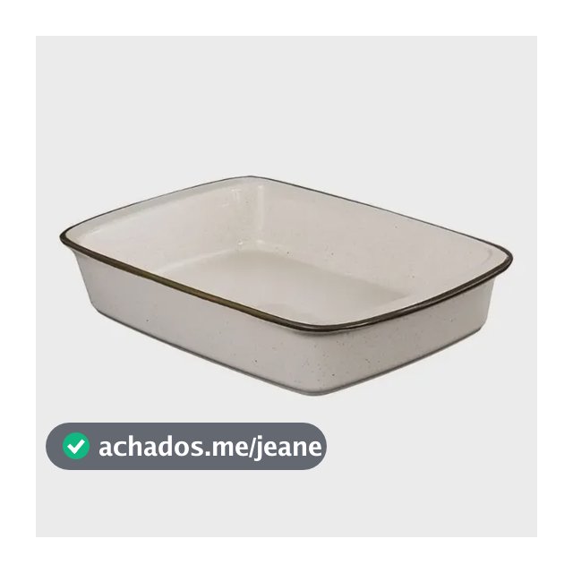 Travessa Refratária Tango 1,4 L Oxford Maresia Pequena Off White