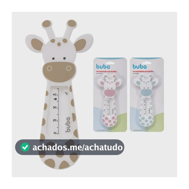 Termômetro De Banheira Para Banho Bebê Girafinha Buba