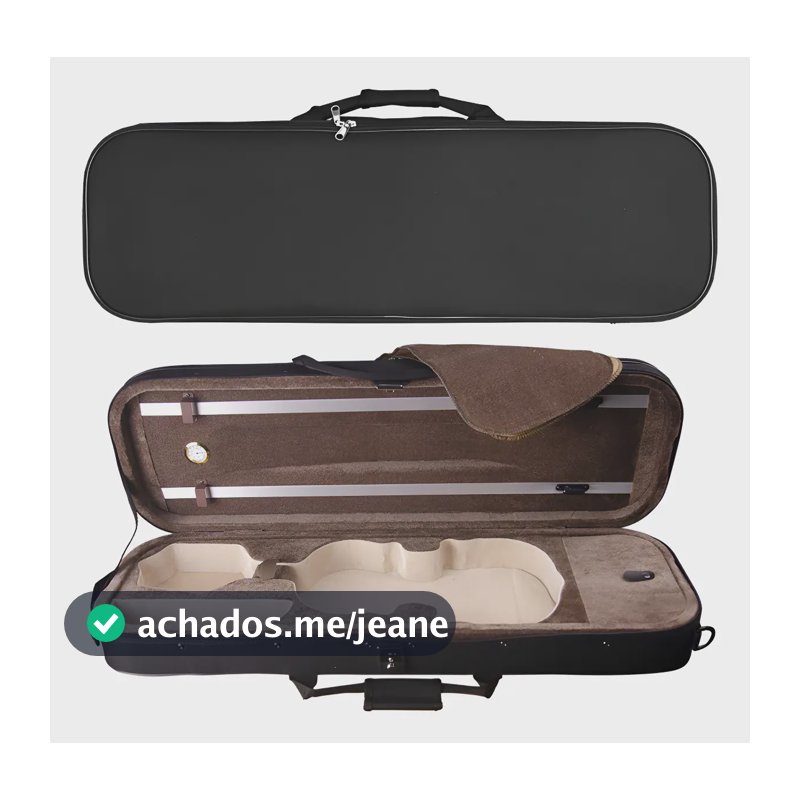 Estojo Case Violino 4/4 Antoni Marsale Retangular Xy3000 Luxo Profissional
