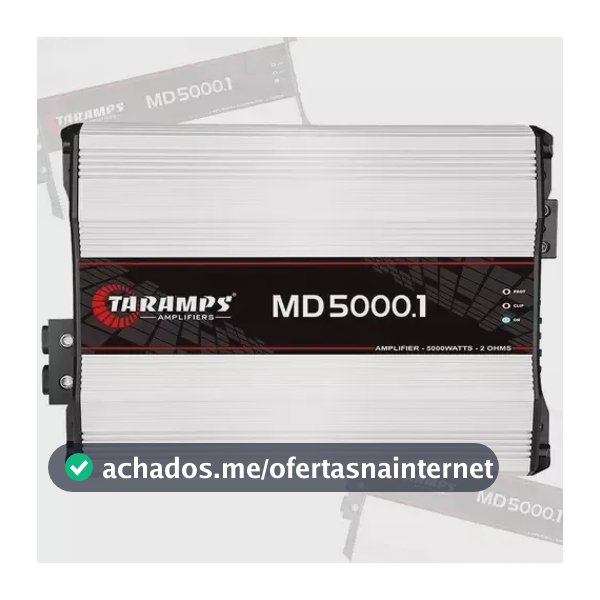 Modulo Taramps Md5000.1 2 Ohms 1canal 5000w Rms Amplificador