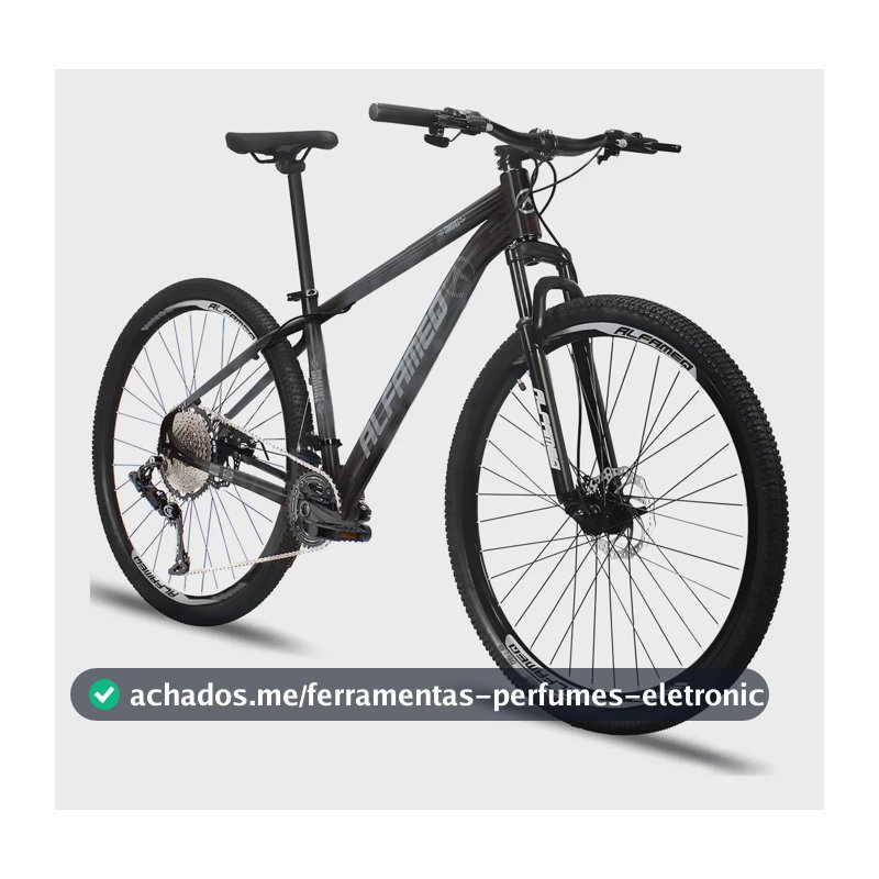 Bicicleta Aro 29 Alfameq Smoke 12v Freio A Disco Hidráulico Cor Cinza Tamanho Do Quadro 19
