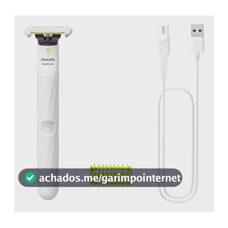 Aparador E Raspador Oneblade Intimate Qp1924/10 Philips Branco 127/220v