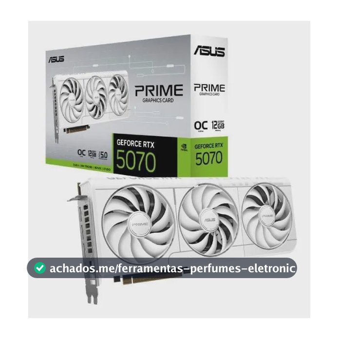 Placa De Vídeo Asus Prime Rtx 5070 Oc 12g White 12gb Gddr7