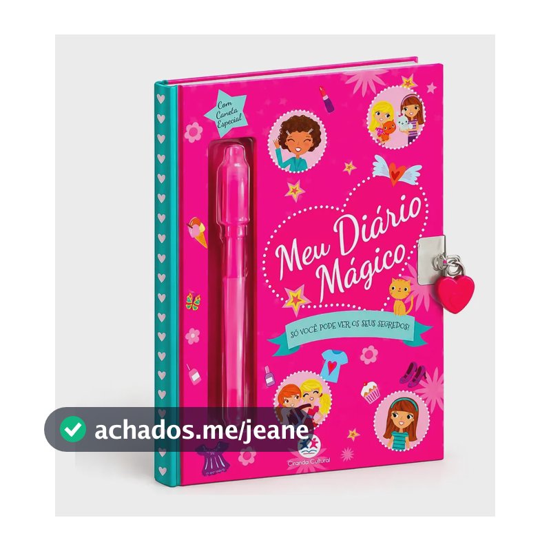 Meu Diário Mágico - Com Cadeado E Caneta Mágica