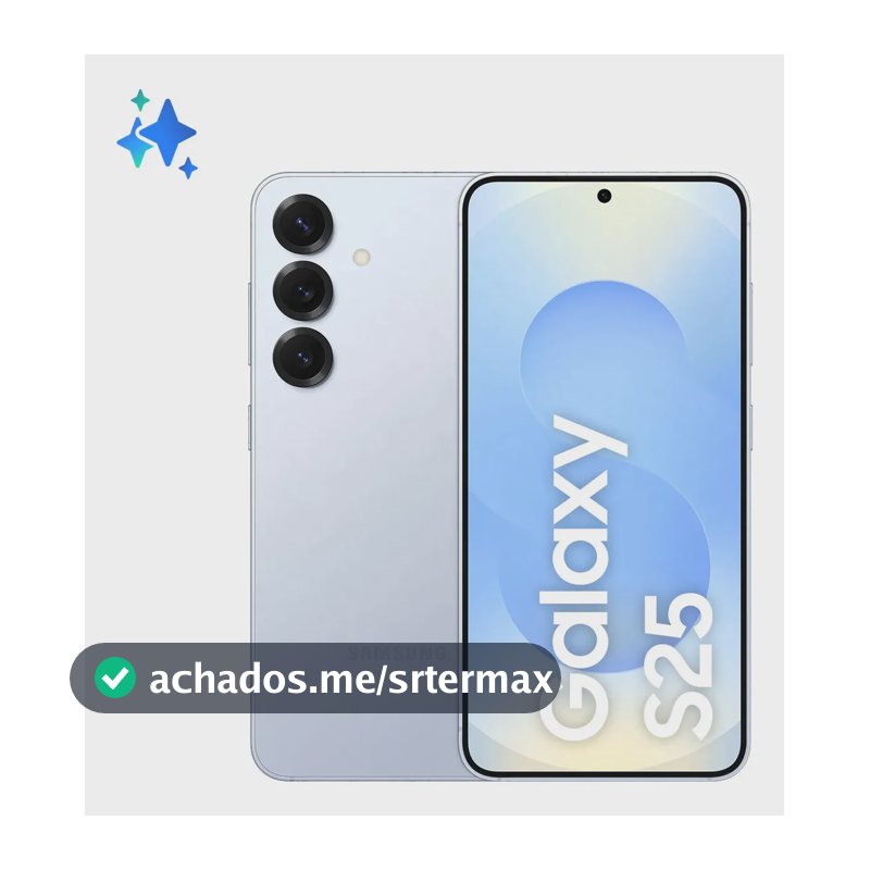 Samsung Galaxy S25 5G, 256GB, 12GB, Câmera Tripla - Azul claro