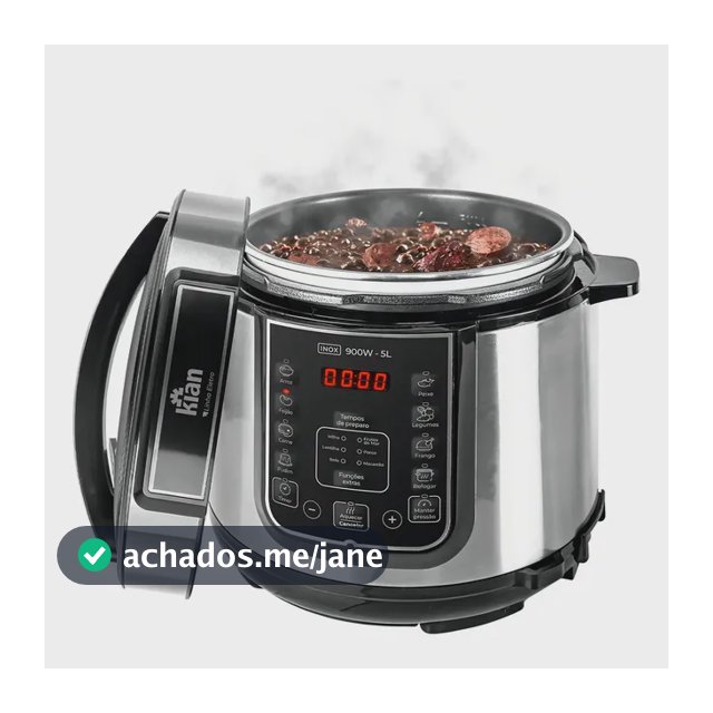 Panela De Pressão Elétrica 5 Litros Kian Inox