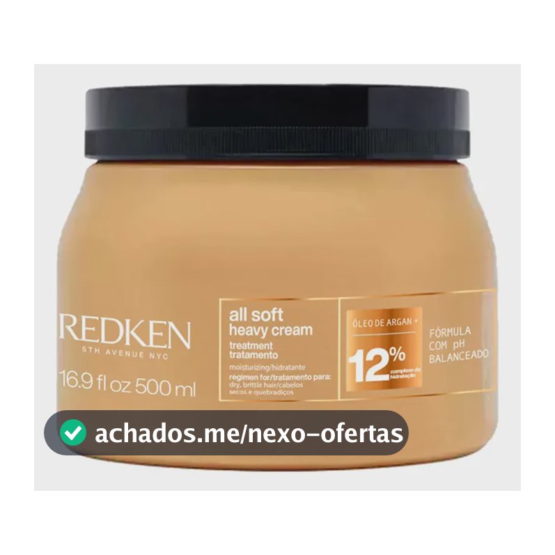 Máscara Tratamento Hidratante Intensivo Cabelo Seco All Soft 500 Ml Redken