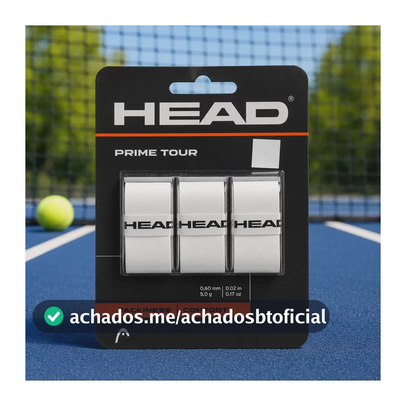 Overgrip Para Raquete De Tênis Head Prime Tour Cor Branco