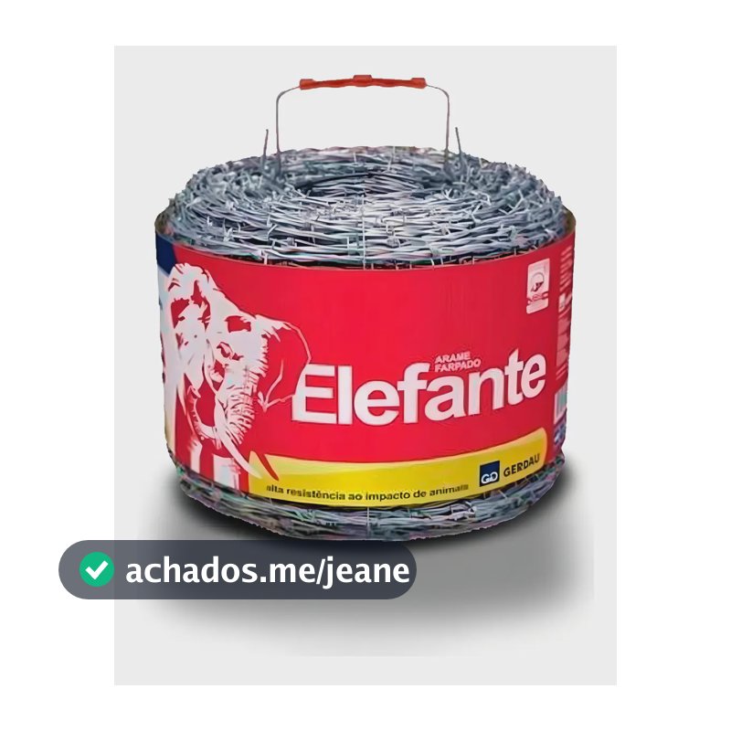 Arame Farpado 400 Metros 2,2mm Modelo Elefante Gerdau Galvanizado