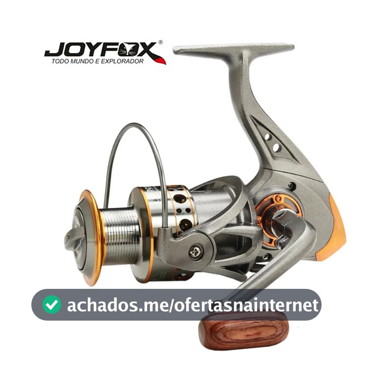 Molinete Joyfox DC Alumínio 4000 para Pesca com 1 Rolamento e Fricção de 8 kg