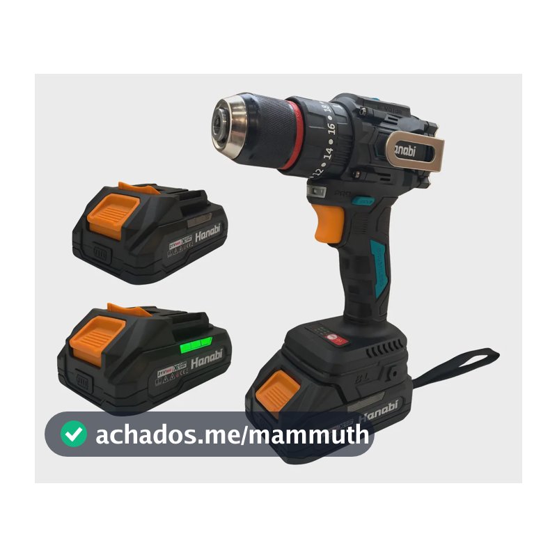 Parafusadeira Furadeira Impacto 13mm Brushless Sem Fio 21v 127/220v