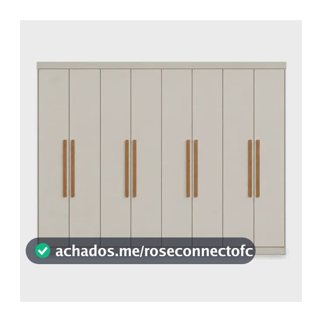 Guarda-Roupa Casal Paris 8 Portas 4 Gavetas Branco