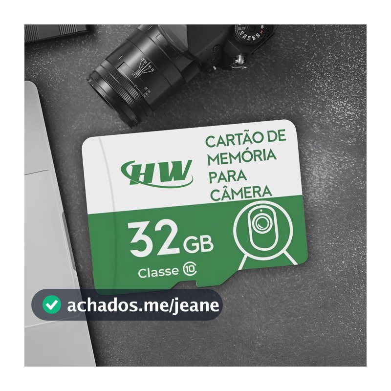 Cartão Sd 32gb Classe 10 - Ideal Para Câmeras De Segurança - HW