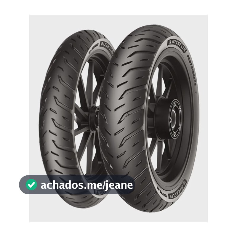 Par Pneu Biz 125 60/100-17 + 80/100-14 Pilot Street Michelin