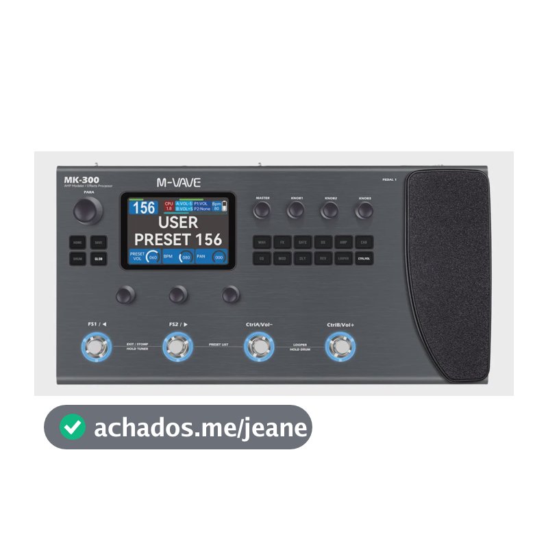 M-vave Mk300 Integral Multiefecto Guitarra/baixo 360+ Efeito