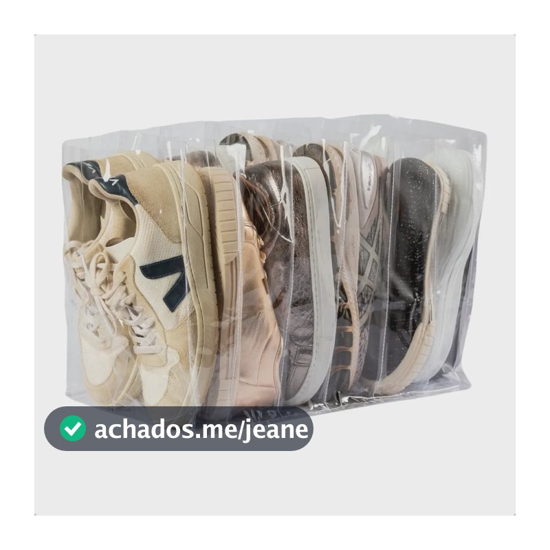 Colmeia Organizadora Sapato P 6 Nichos Plástico Transparente Fixel