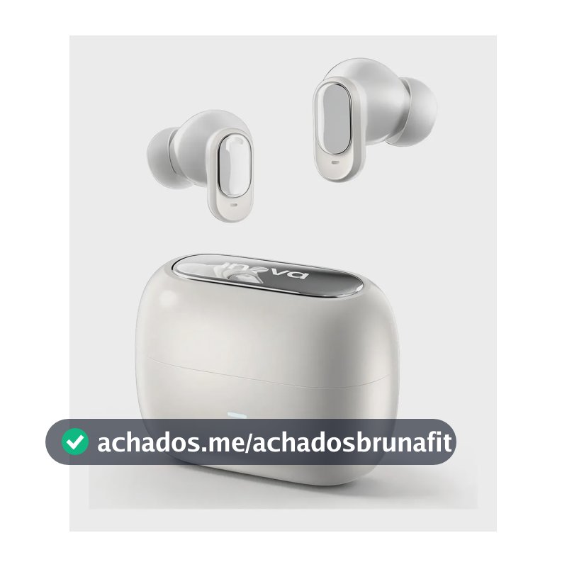 Fone De Ouvido Bluetooth 6.0 Sem Fio Tws In-ear Com Cancelamento de Ruído Ipx 5 Moda Branco