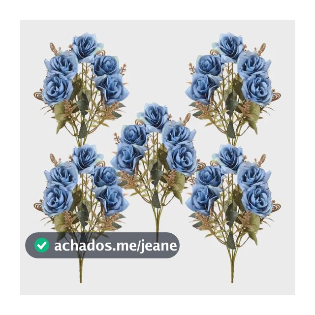 5 Buquês De Rosas Diamantes Coloridas Arranjos Artificiais
